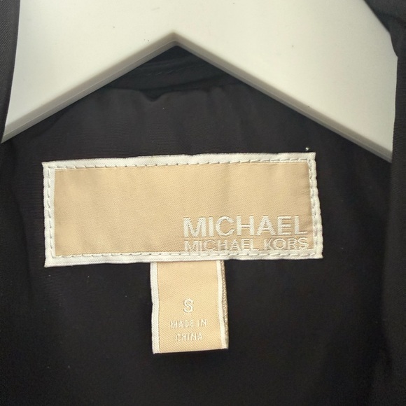 Michael Kors Black Hooded Anorak Rain Jacket S gold details - Picture 5 of 7